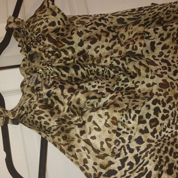 Essentials by Milano women's animal pattern sleeveless top SZ XL NWoT - Picture 10 of 17